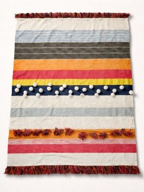 Beautiful Artistic Accent Carpet 100% Cotton